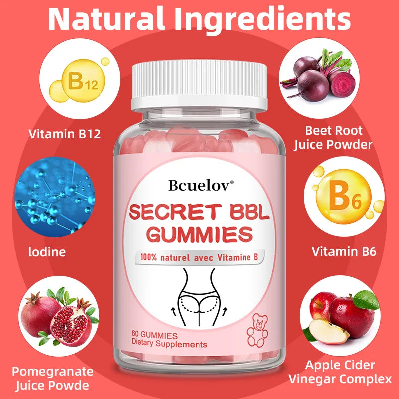 BBL Gummies – Body Sculpting & Energy Capsules, 60 Count Body Sculpting Supplement Qst