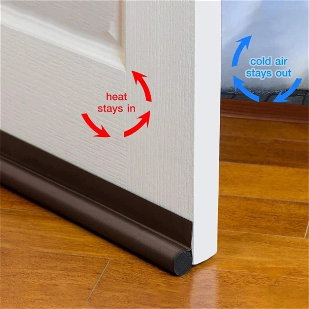 Adjustable Door Bottom Seal Strip – Weatherproof & Soundproof 96cm Door Weather Strip Qme