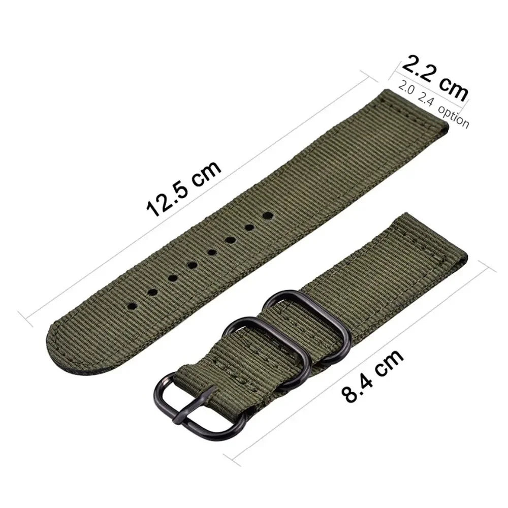 Nylon Sport Watch Band 20mm – Samsung, Amazfit & Garmin Sport Watch Band Qme