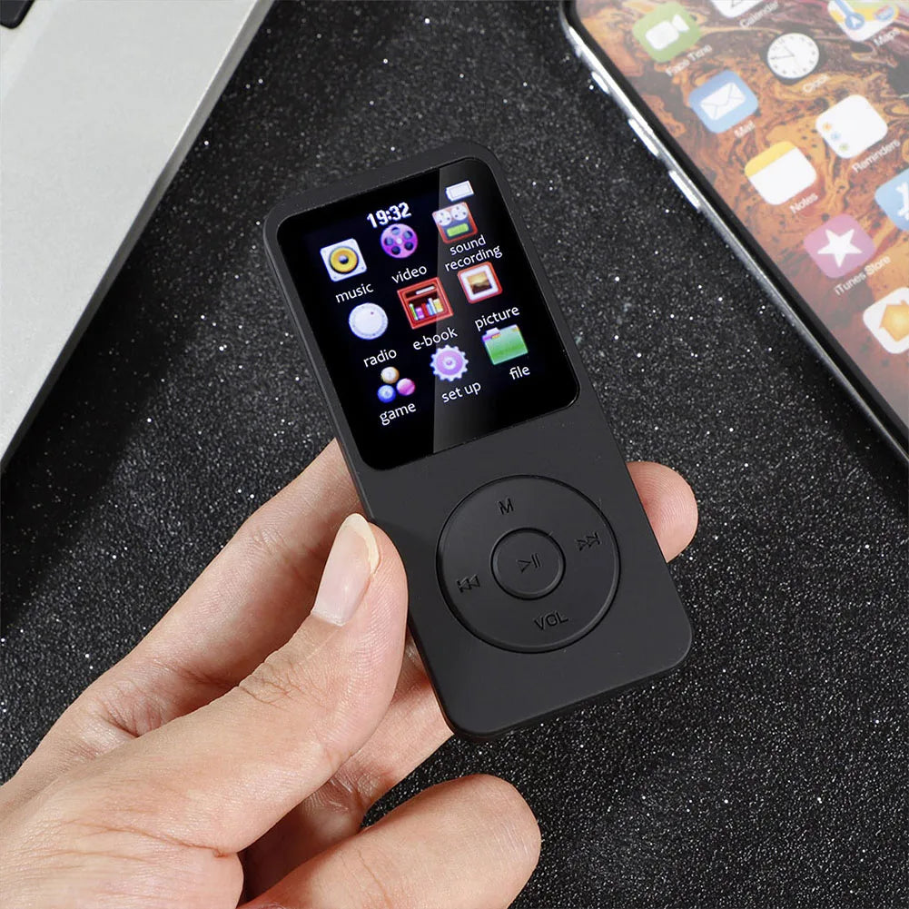 MP3 MP4 Player Bluetooth 5.0, FM Radio, E-Book | 1.8" Screen Portable Media Player Qme
