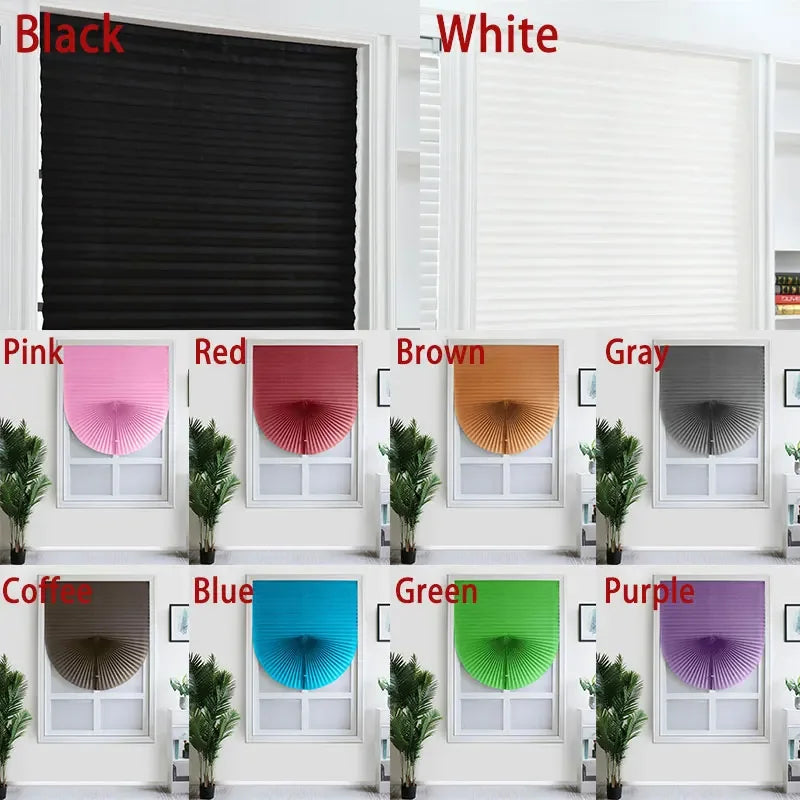 Self-Adhesive Nonwoven Folding Window Shade | 60x150cm Blind Folding Window Shade Qme