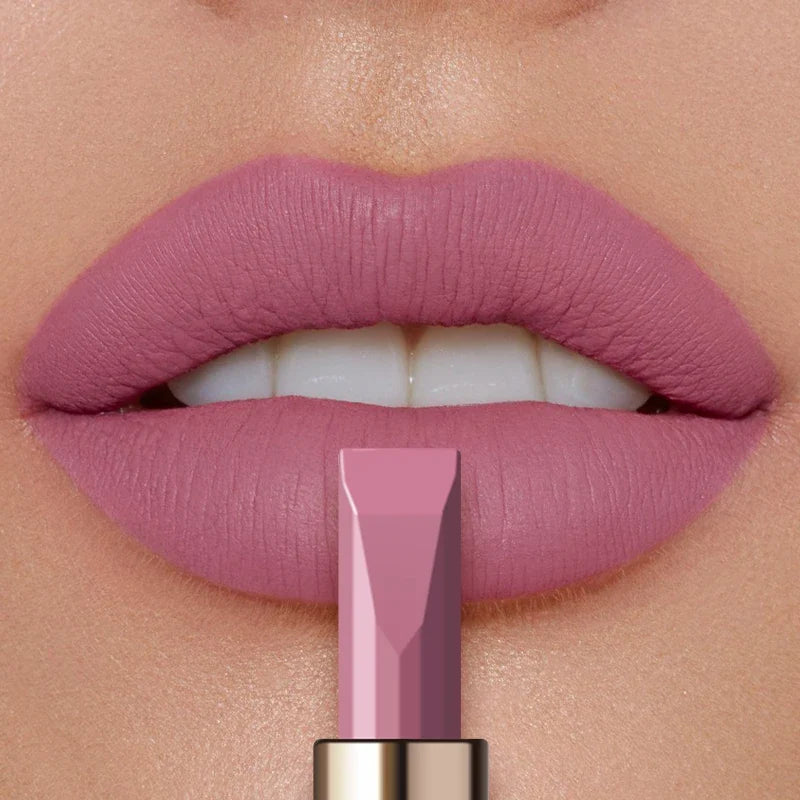 Velvet Smooth Matte Lipstick – Waterproof & Non-Transfer Matte Lipstick Qme 03