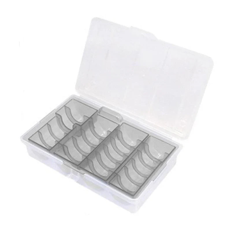 Clear Round Coin Capsules Storage Cases Display Organizer Coin Storage Capsules Qme