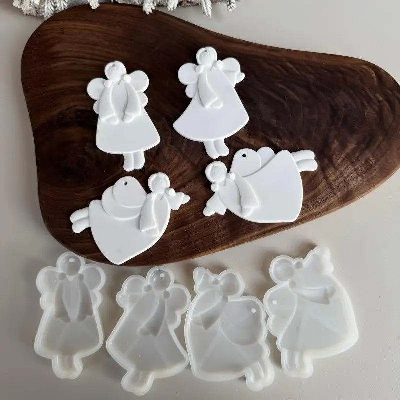 Christmas Ornament Silicone Mold – DIY Resin & Plaster Craft Craft Silicone Mold Qme