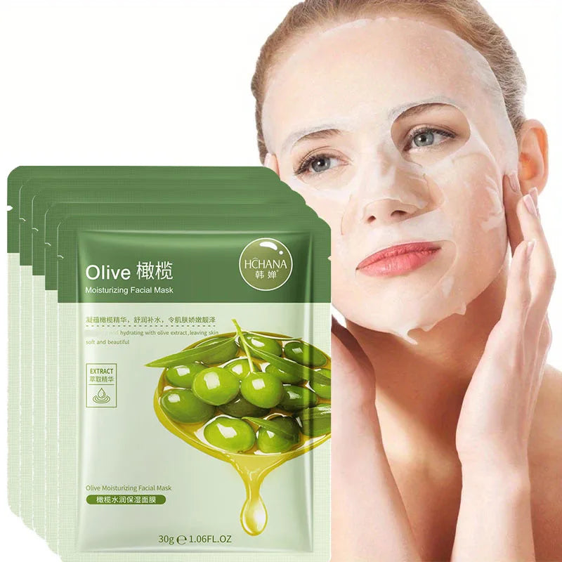 Olive & Glycerin Moisturizing Facial Mask | Daily Skin Care Moisturizing Face Mask Qme