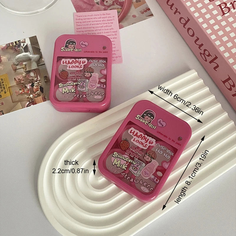 Cute Mini Contact Lens Case Travel Kit – Portable Storage Set Contact Lens Case Qst
