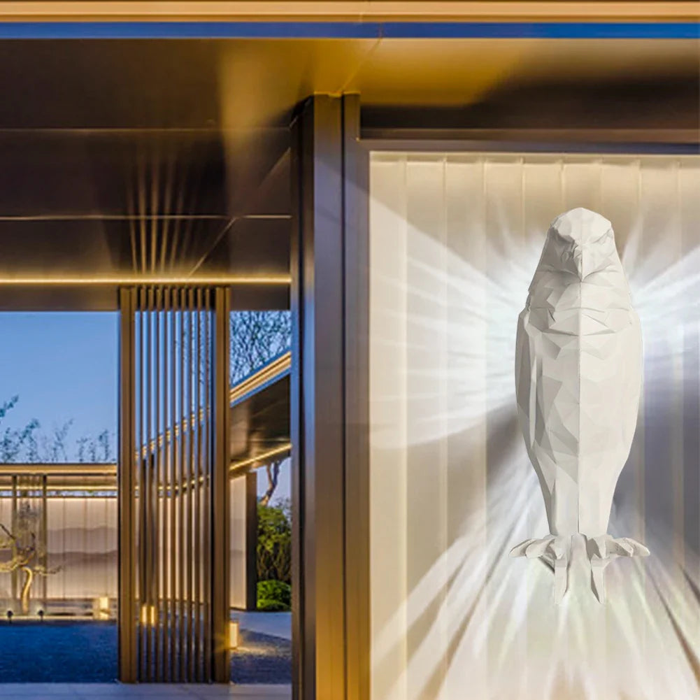 3D Printed Owl Eagle LED Wall Sconce Light | Battery Operated LED Wall Sconce Qme