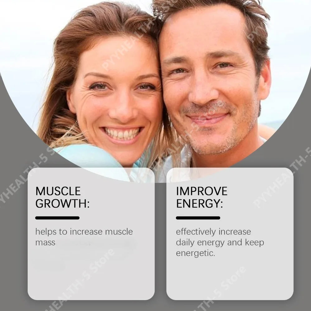 Docteat Men's Herbal Capsules – L-Arginine, Ginseng & Maca 60CT Herbal Wellness Capsules Qst