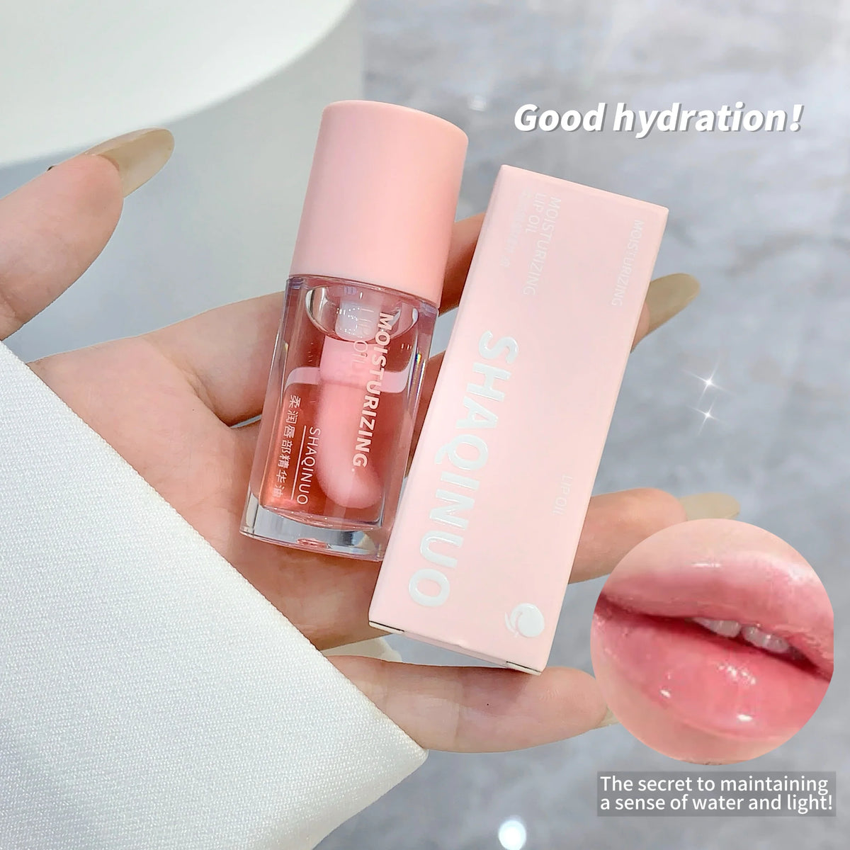 SHAQINUO Soft Lip Essence Oil – Moisturizing Non-Sticky Lip Base Lip Essence Oil Qme