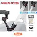 1080° Rotating Faucet Sprayer Head – Universal Sink Extender Faucet Sprayer Head Qme Black 1080 dual mode