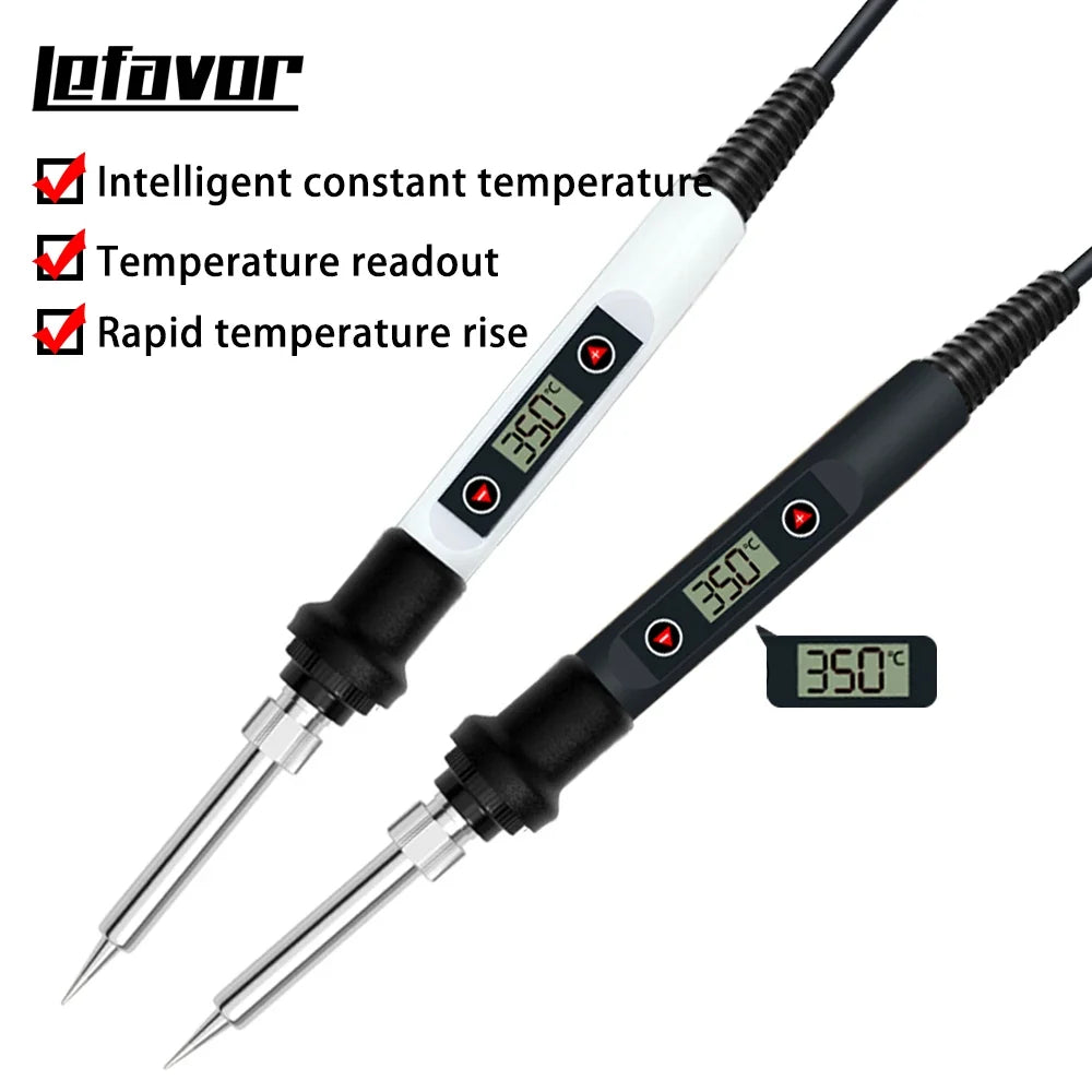 80W Digital Soldering Iron Station 110V/220V – Temp Control Soldering Station Qme