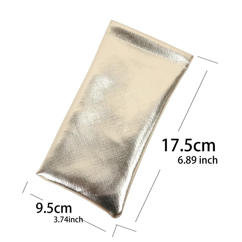 Soft PU Leather Sunglasses Pouch – Women's Travel Case Sunglasses Travel Pouch Qme