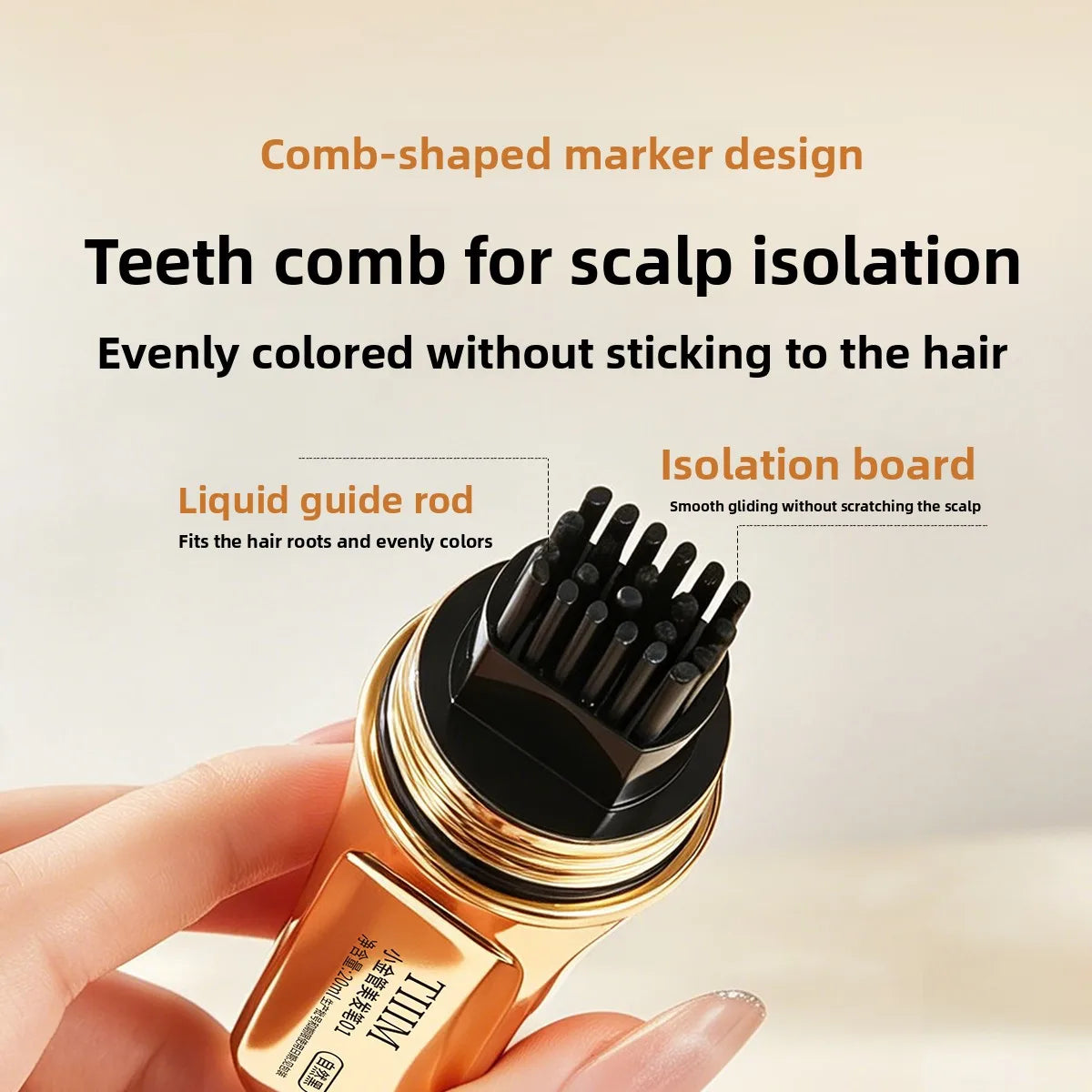 Temporary Gray Hair Coverage Coloring Stick Comb – Waterproof Temporary Hair Color Stick Qme