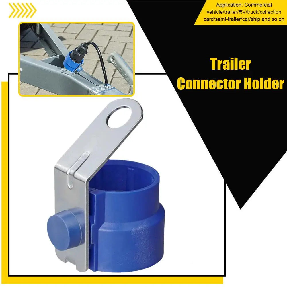 Trailer Plug Holder & Cover – 7 & 13 Pin Connector Bracket Trailer Plug Holder Qme