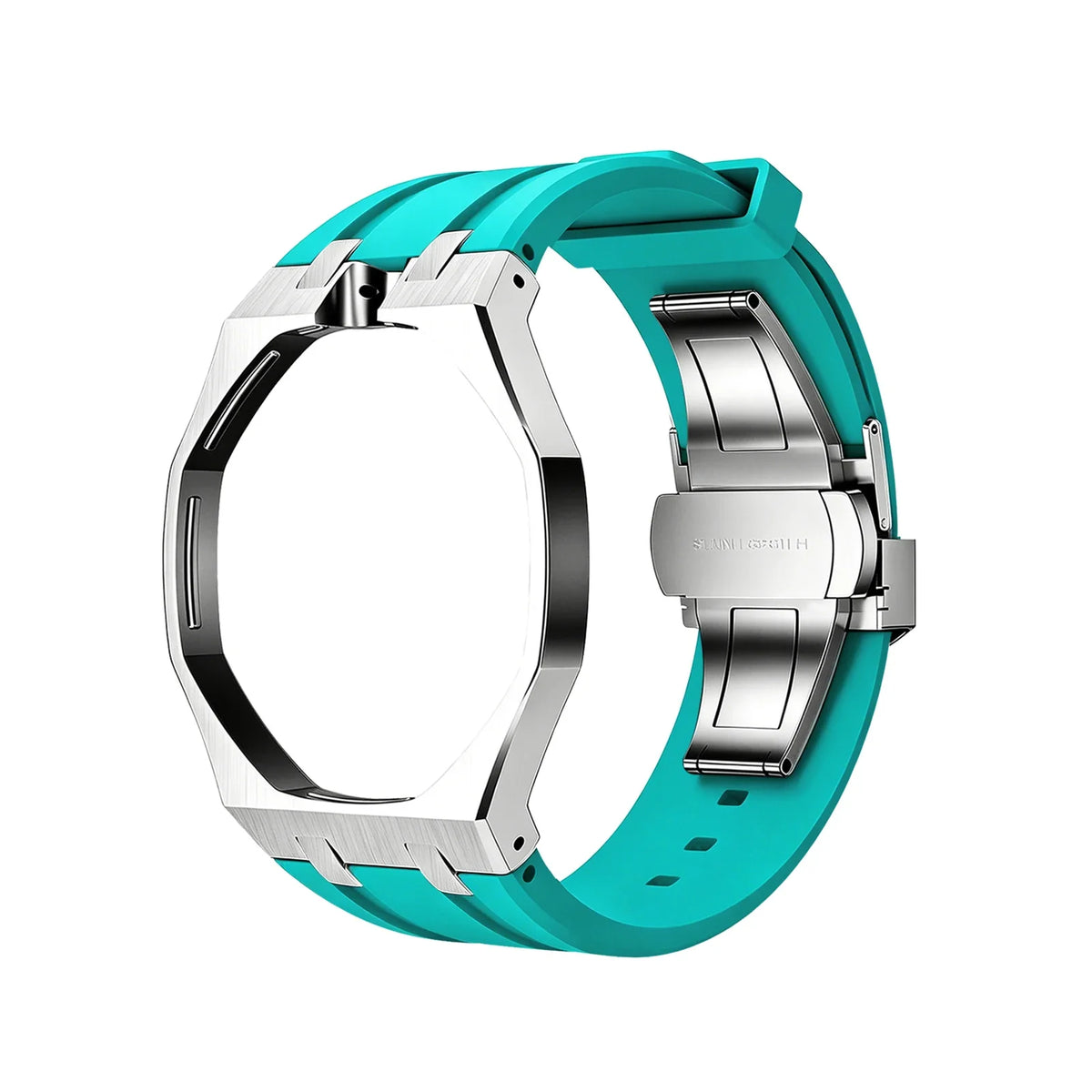 Swatch x Royal Pop Silicone Sport Band | Quick Release Strap Watch Replacement Band Qme Silver Blue 12 1
