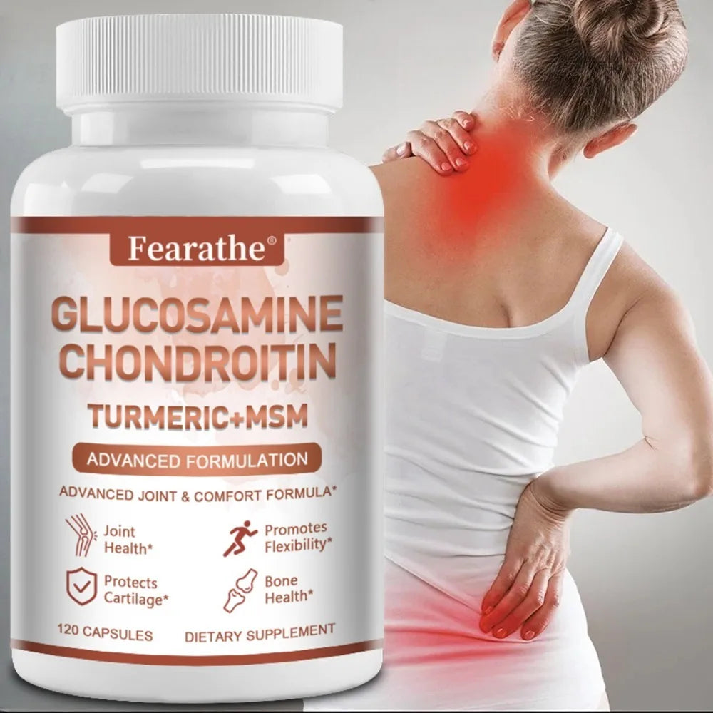 Glucosamine Chondroitin MSM & Turmeric Joint Support Capsules Joint Support Supplement Qst