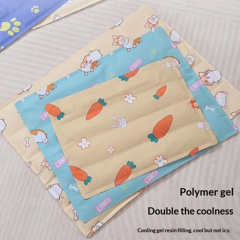 Pet Cooling Gel Mat for Dogs & Cats – Waterproof Reusable Pet Cooling Mat Qme