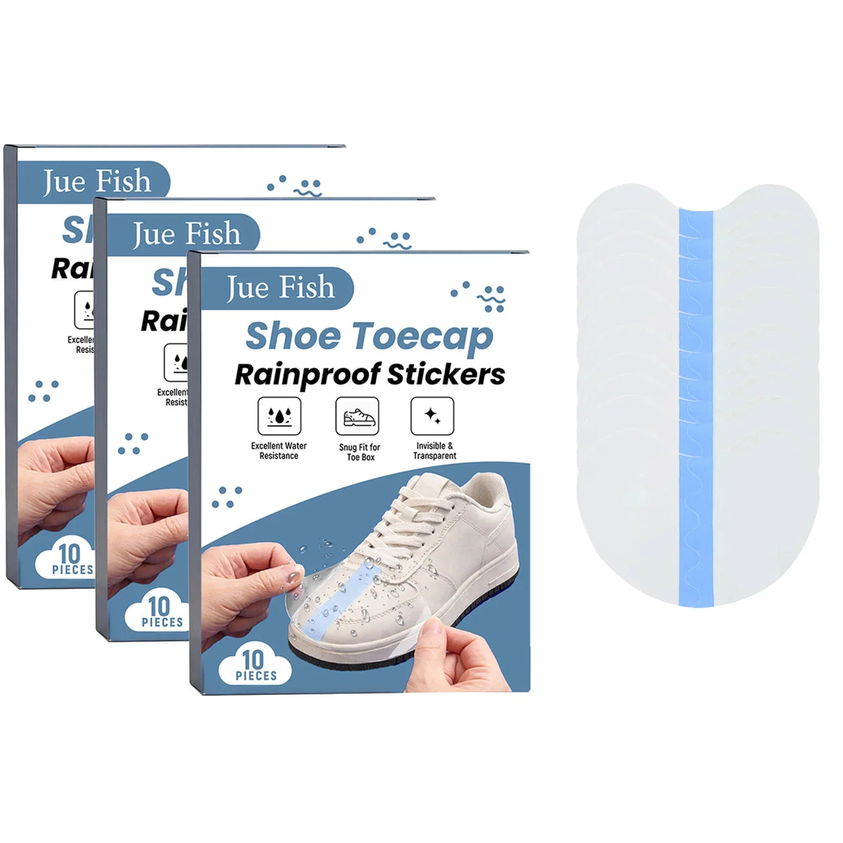 Waterproof Shoe Toe Cap Protector Sticker | Anti-Scratch Guard Shoe Toe Protector Qme 30PCS Boxed