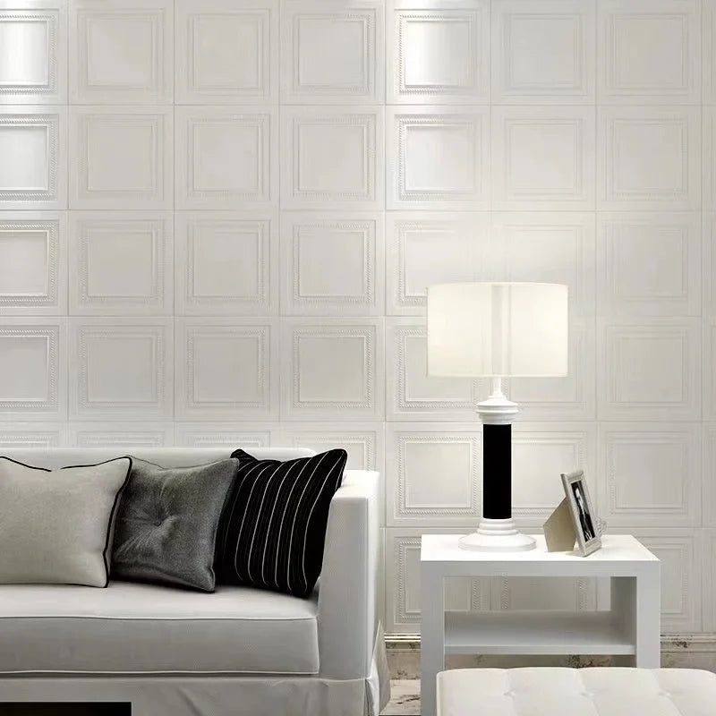 Self-Adhesive Foam Wall Panels 35x35cm – Waterproof PVC Tiles Foam Wall Panels Qme