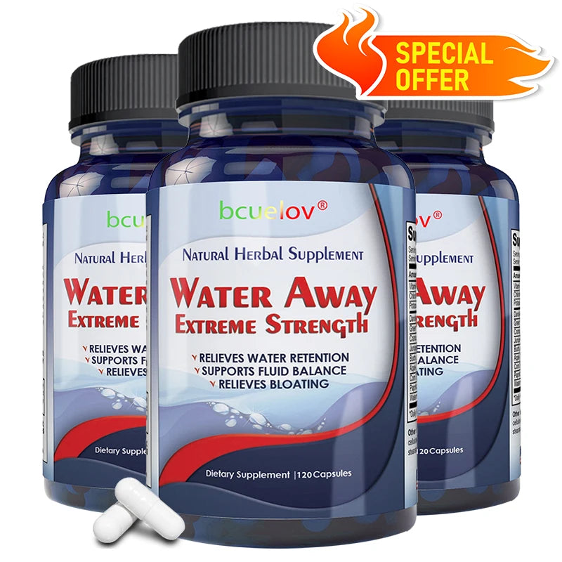 Bcuelov Natural Diuretic Capsules – Body Cleanse & Kidney Herbal Supplement Qst