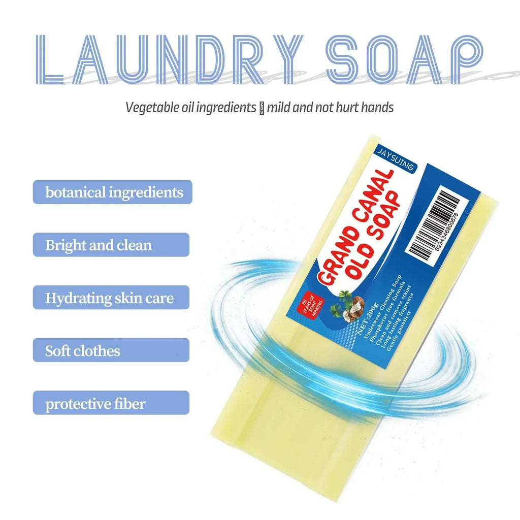 Grand Canal Stain & Odor Remover Laundry Soap with Brush Laundry Soap Bar Qme
