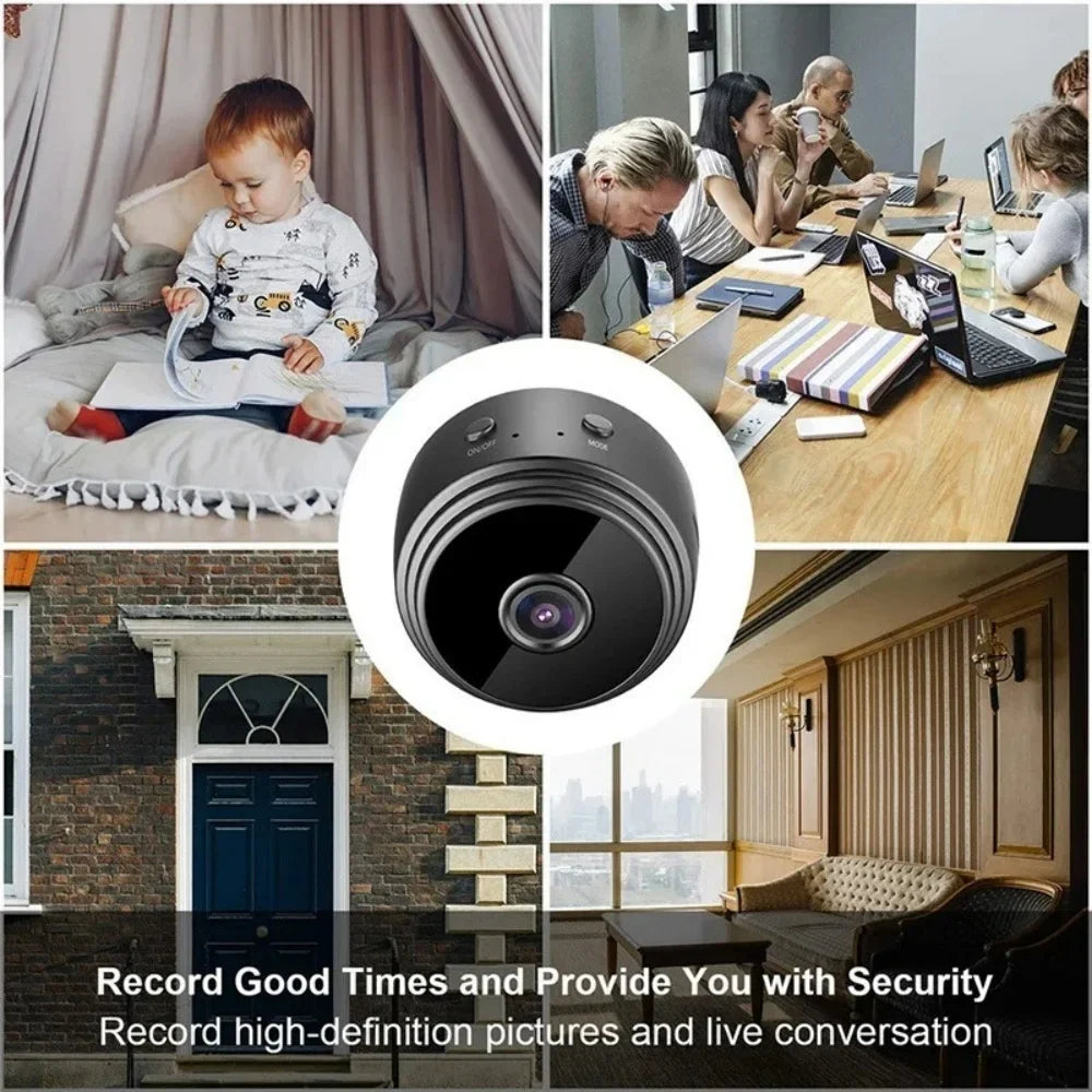 A9 HD WiFi Smart Home Security Camera with Night Vision WiFi Security Camera Qme
