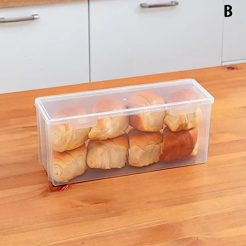 Airtight Cake & Bread Container – Clear Fridge Storage Box Food Storage Container Qme B