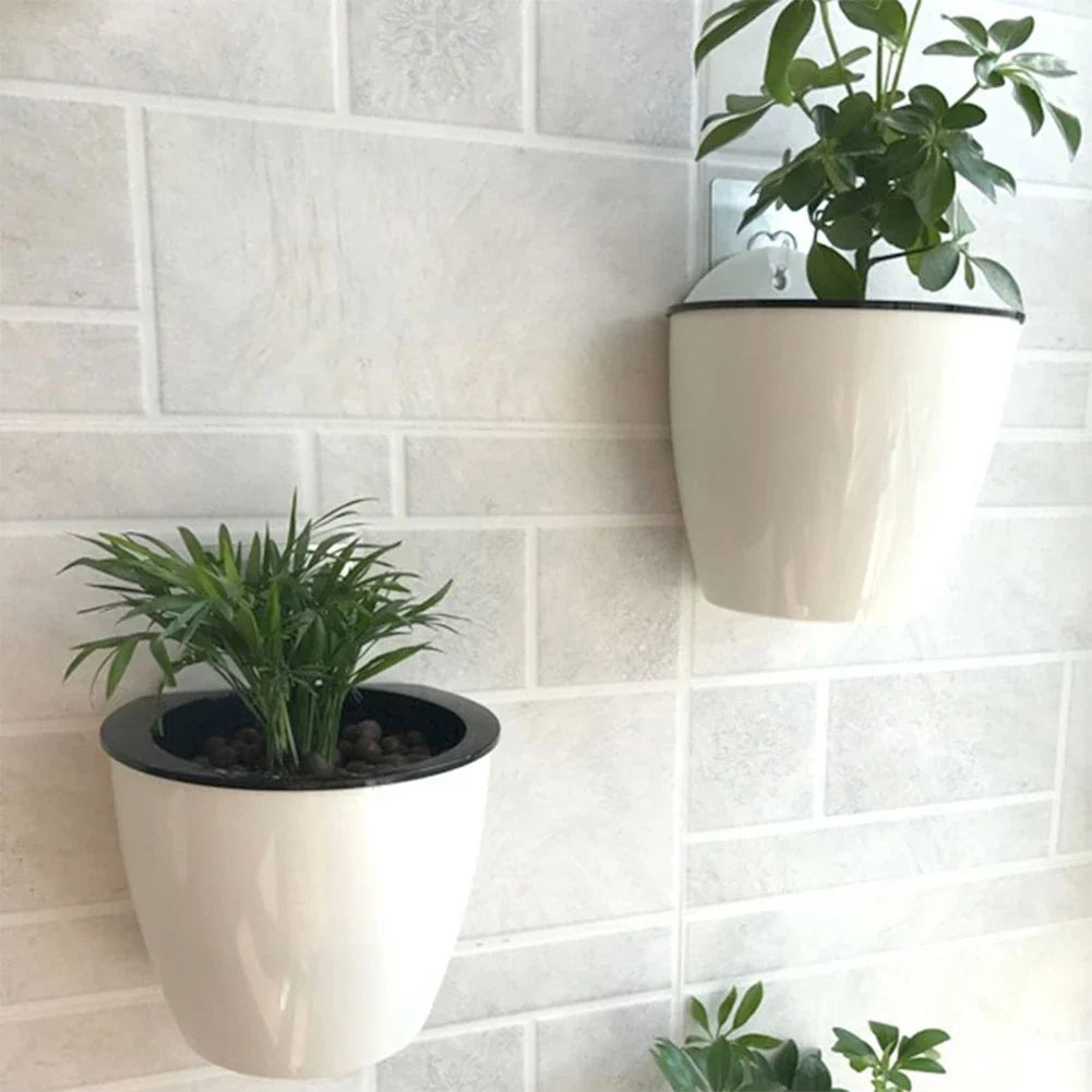 Wall-Mounted Self-Watering Flower Pot | Balcony Wall Planter Wall Planter Qme