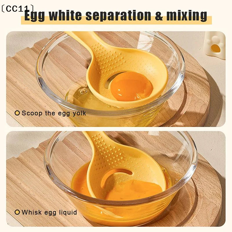 Food Grade Egg Yolk & White Separator Spoon | Kitchen Tool Egg Separator Tool Qme