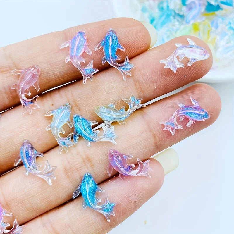 Mini Goldfish Resin Charms – Nail Art & DIY Jewelry Decor Nail Art Charms Qme