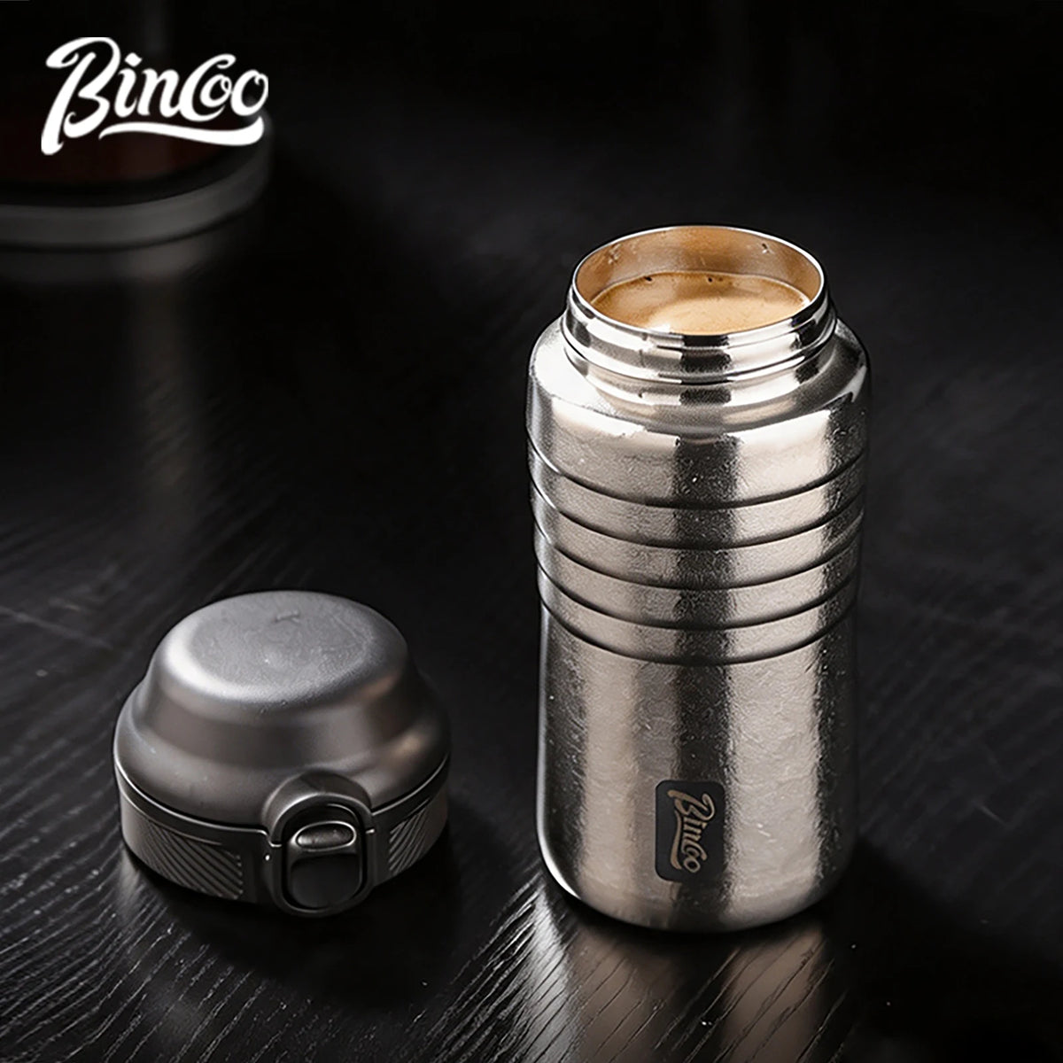 Bincoo Pure Titanium Insulated Travel Coffee Mug & Thermos Insulated Travel Mug Qst