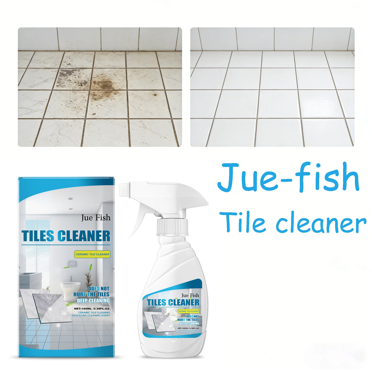 100ml Marble & Tile Cleaner Spray – Streak-Free, No Residue Tile Cleaner Spray Qst