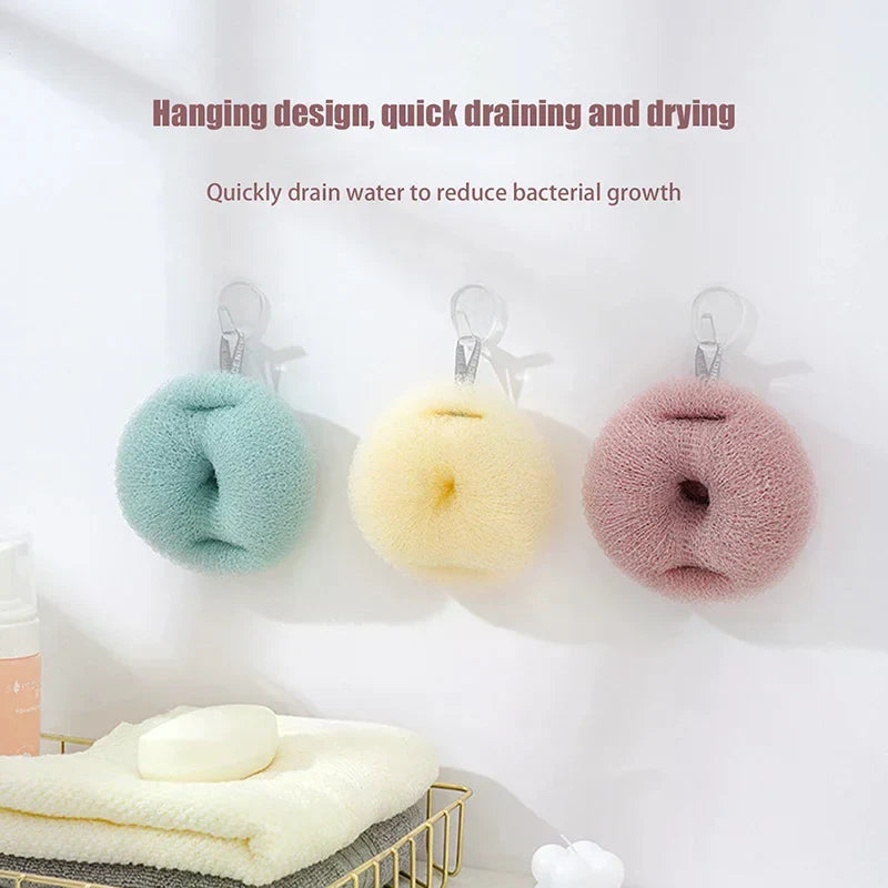 Japanese-Style Bath Ball Scrubber & Back Scrub Towel | Qme Bath Scrubber Qme