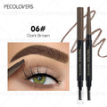 Retractable Dual-Ended Eyebrow Pencil with Brush – 4 Colors Eyebrow Pencil Qme 06