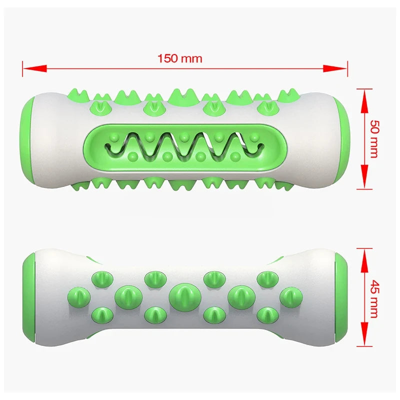 Dog Toothbrush Chew Toy – Safe TPR Dental Cleaning Toy Dog Dental Chew Toy Qme