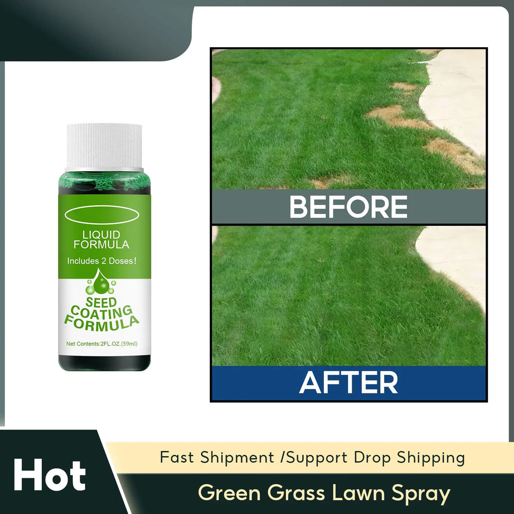 Green Grass Lawn Spray Liquid Paint – Seeding & Repair Lawn Greening Spray Qme