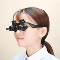 Head Magnifier Glasses 10X–25X with LED Lights | Wearable Loupe Head Magnifier Loupe Qme Default Title