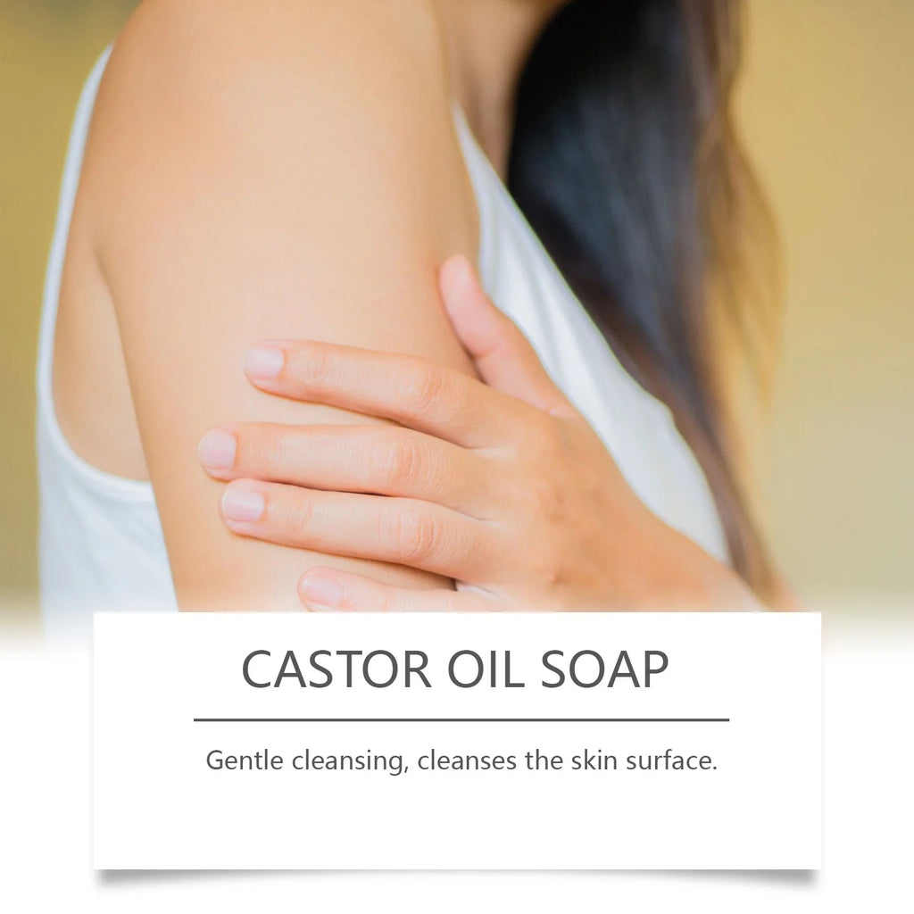 OceAura Castor Oil Shampoo Bar – 3-in-1 Natural Soap 120g Solid Shampoo Bar Qst