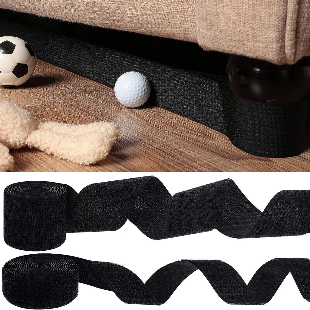 Under Couch Blocker Dustproof Adjustable Adhesive Strap Couch Gap Blocker Qme