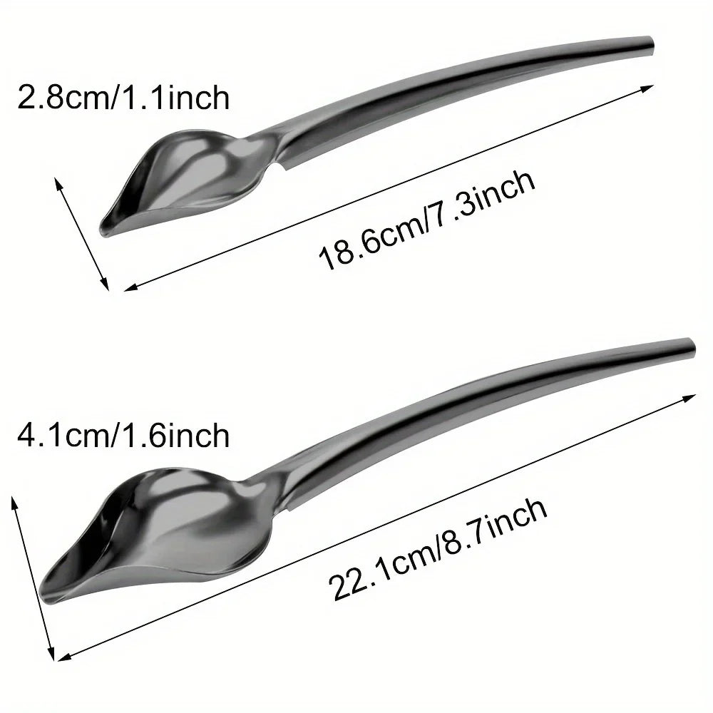 Stainless Steel Chocolate Decorating Spoon | DIY Baking Tool Chocolate Decorating Spoon Qme