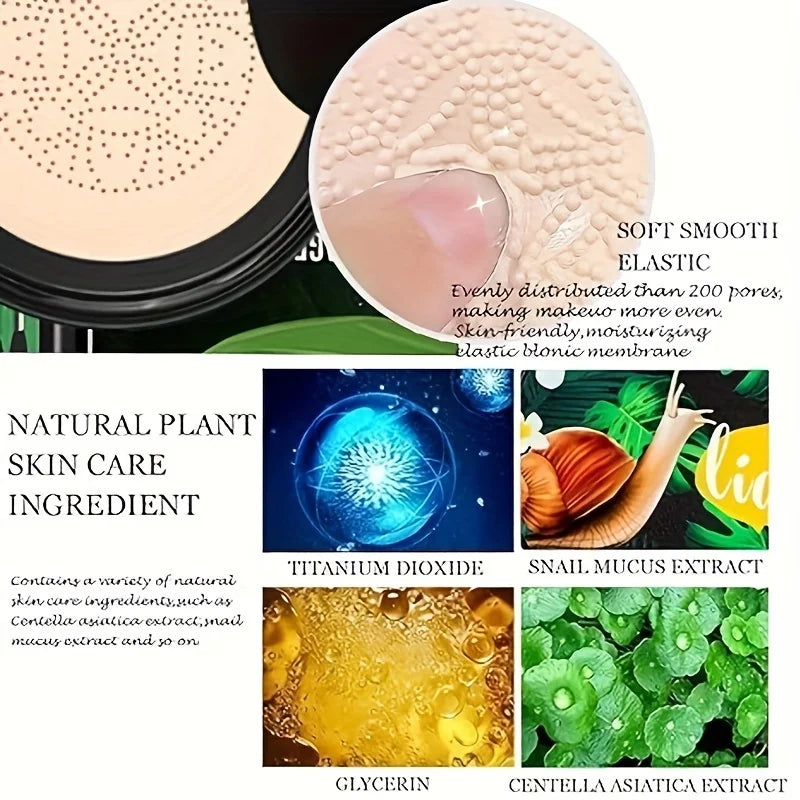 Snail Collagen BB Cream Air Cushion CC Concealer Foundation Air Cushion Foundation Qme