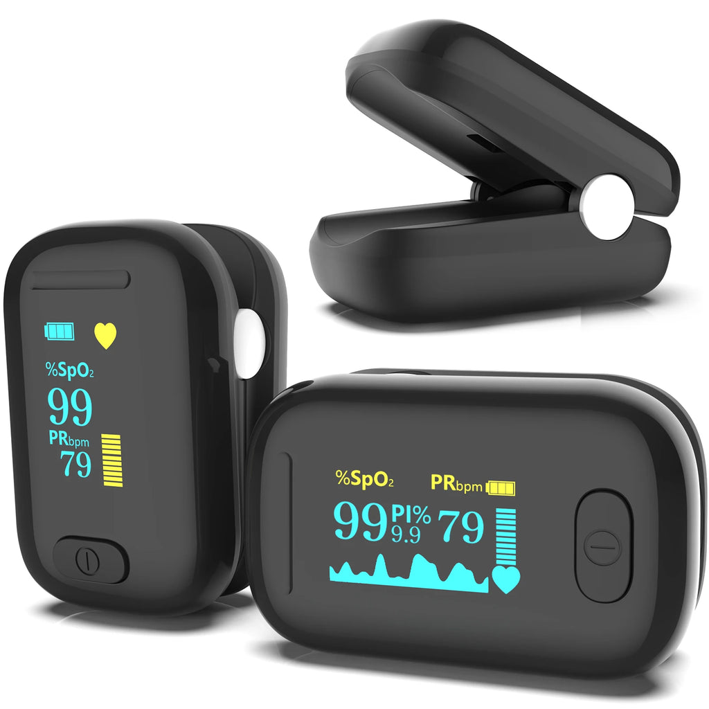 KTS C5AO Fingertip Pulse Oximeter – SpO2, Pulse Rate & PI Monitor Fingertip Pulse Oximeter Qst