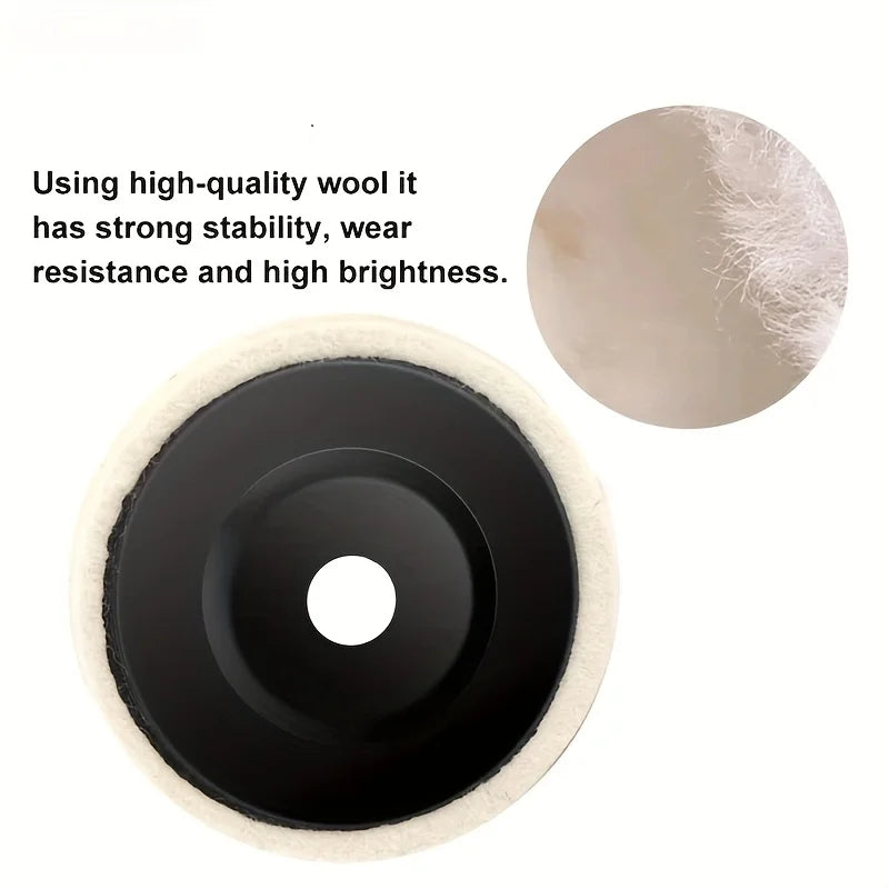 Wool Polishing Wheel Felt Backing Pad for Angle Grinder Polishing Wheel Pad Qme