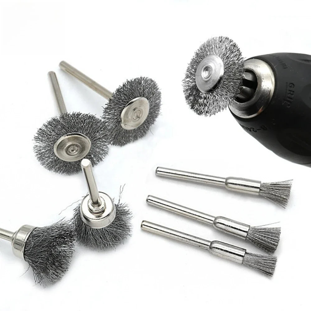 Mini Steel Wire Polishing Wheel | Drill Rotary Cleaning Disc Rotary Wire Wheel Qme