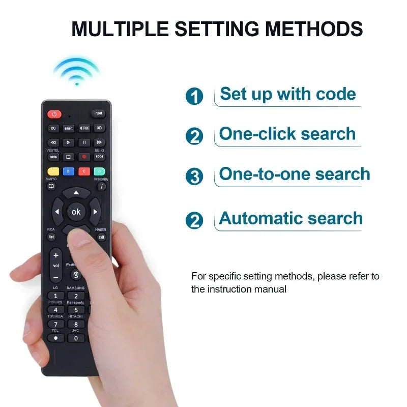 Universal TV Remote for Samsung, TCL, Sony, Vizio & More Universal TV Remote Qme