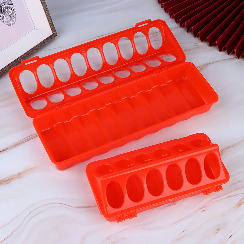 Double Row Plastic Poultry Feeder Trough – 12 or 18 Holes Poultry Feeder Trough Qst