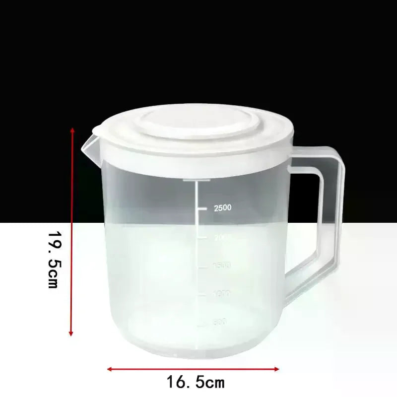 Large Capacity Measuring Cup Mixing Bowl with Lid – 2.5L Measuring Mixing Bowl Qme