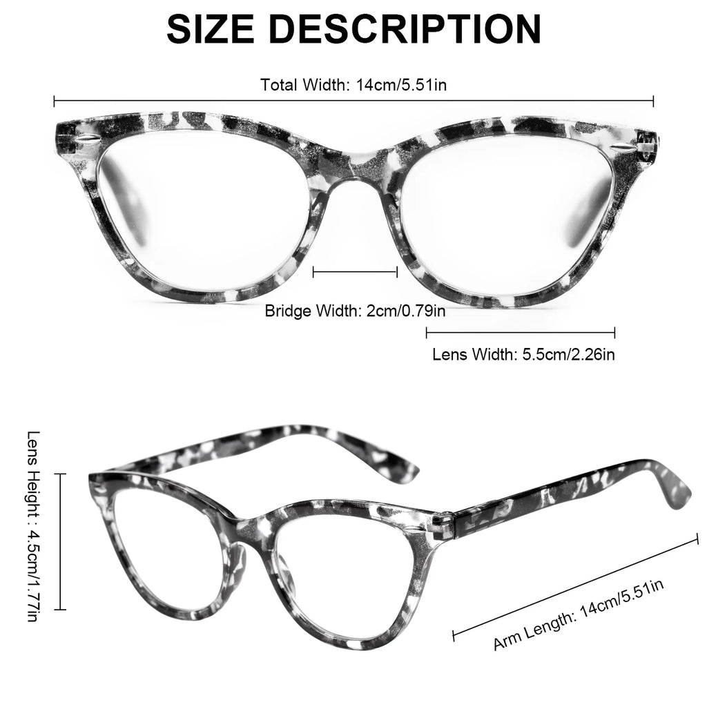 VOPHA 4-Pack Auto Focus Reading Glasses – Blue Light Blocking Reading Glasses Qst