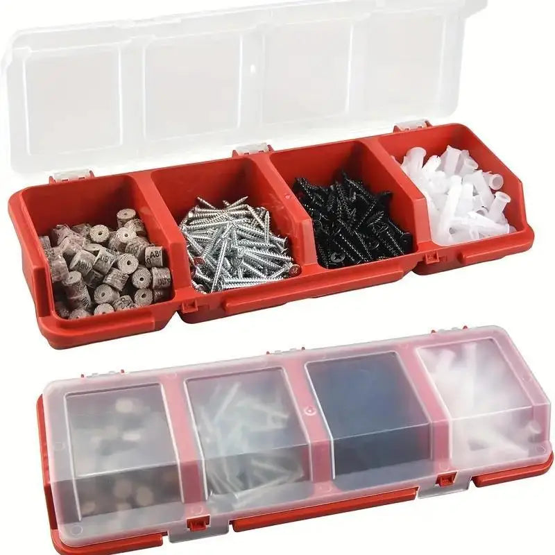 Small Screw & Parts Sorting Box Organizer Red | Qme Parts Sorting Box Qme red