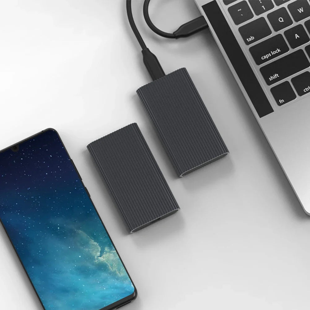 Blueendless M3T mSATA USB-C SSD Enclosure | Aluminum Case SSD Enclosure Qme